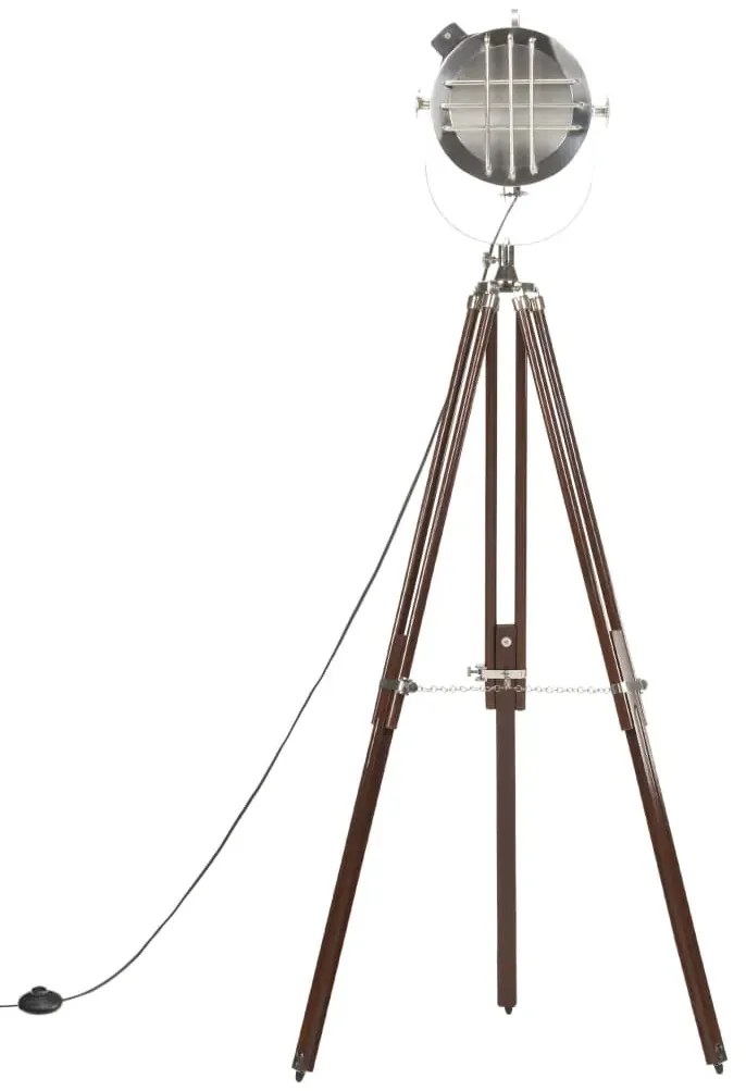 Drewniana lampa stojąca retro z regulacją wysokości - EX197 S7-C97