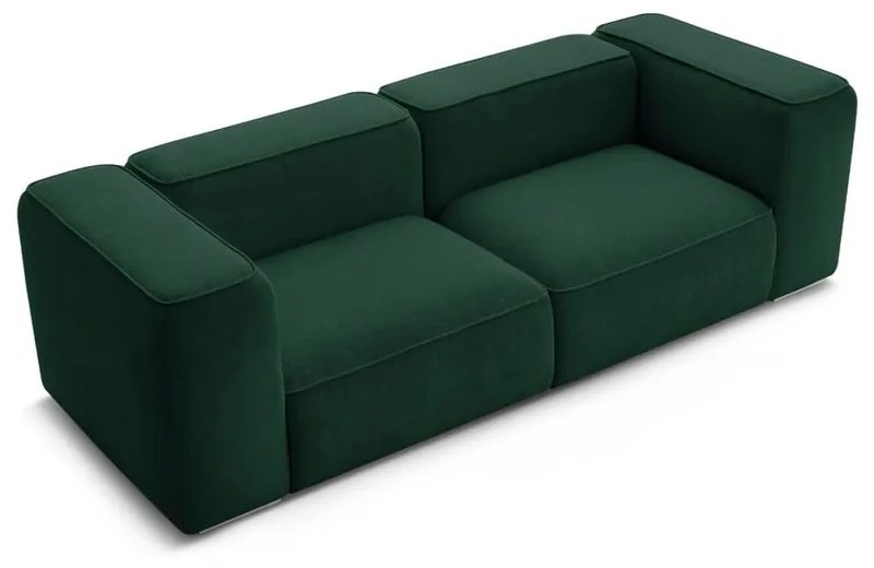 Ciemnozielona sofa 255 cm Zephyr – Bobochic Paris