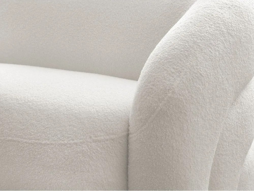 Biała sofa z materiału bouclé 193 cm Elina – Bobochic Paris