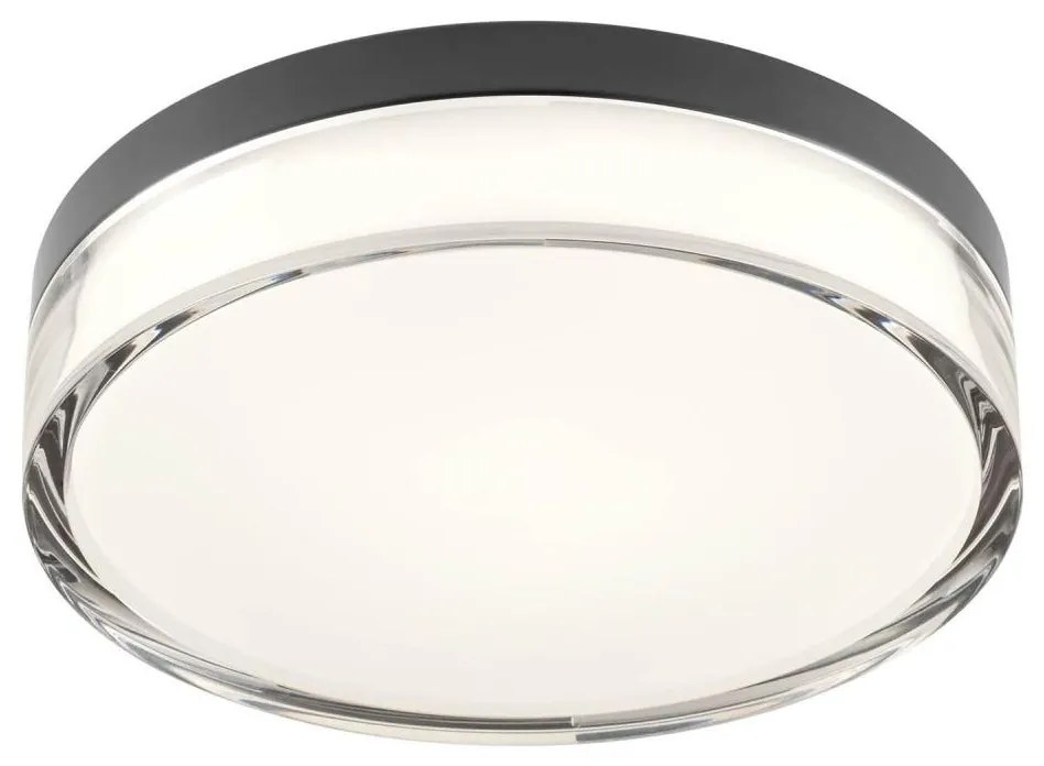 Redo 01-3735 - LED Plafon FRISBI LED/12W/230V 3000/4000K IP44 czarny