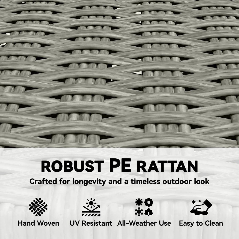 Outsunny Krzesła Ogrodowe 2 Sztuki FSC Składane z Oddychającym Siedziskiem Wygodna Wysokość z Litego Drewna i Polirattanu | Aosom PL