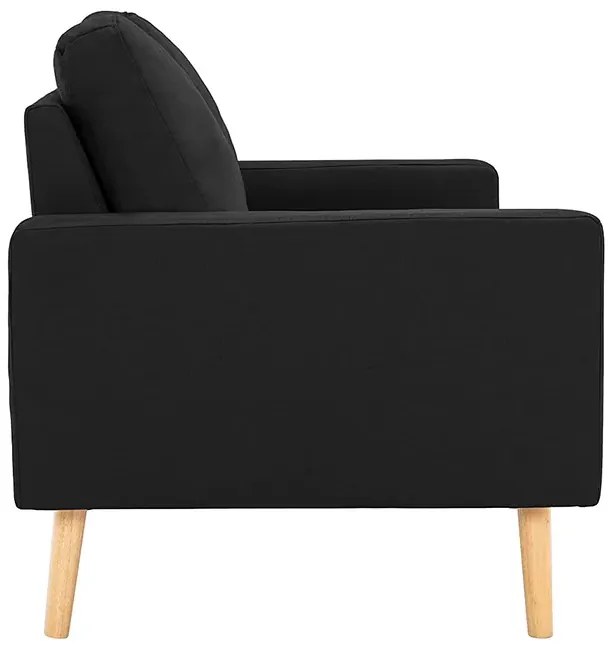 2-osobowa czarna sofa - Muria 2Q