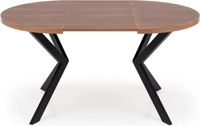 Okrągły stół rozkładany do 250 cm Peroni Halmar orzech / czarny