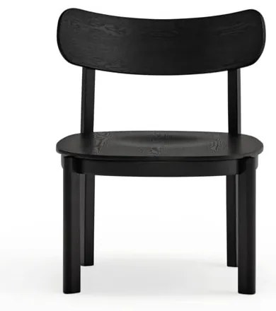Czarny fotel w dekorze jesionu Nara – Teulat