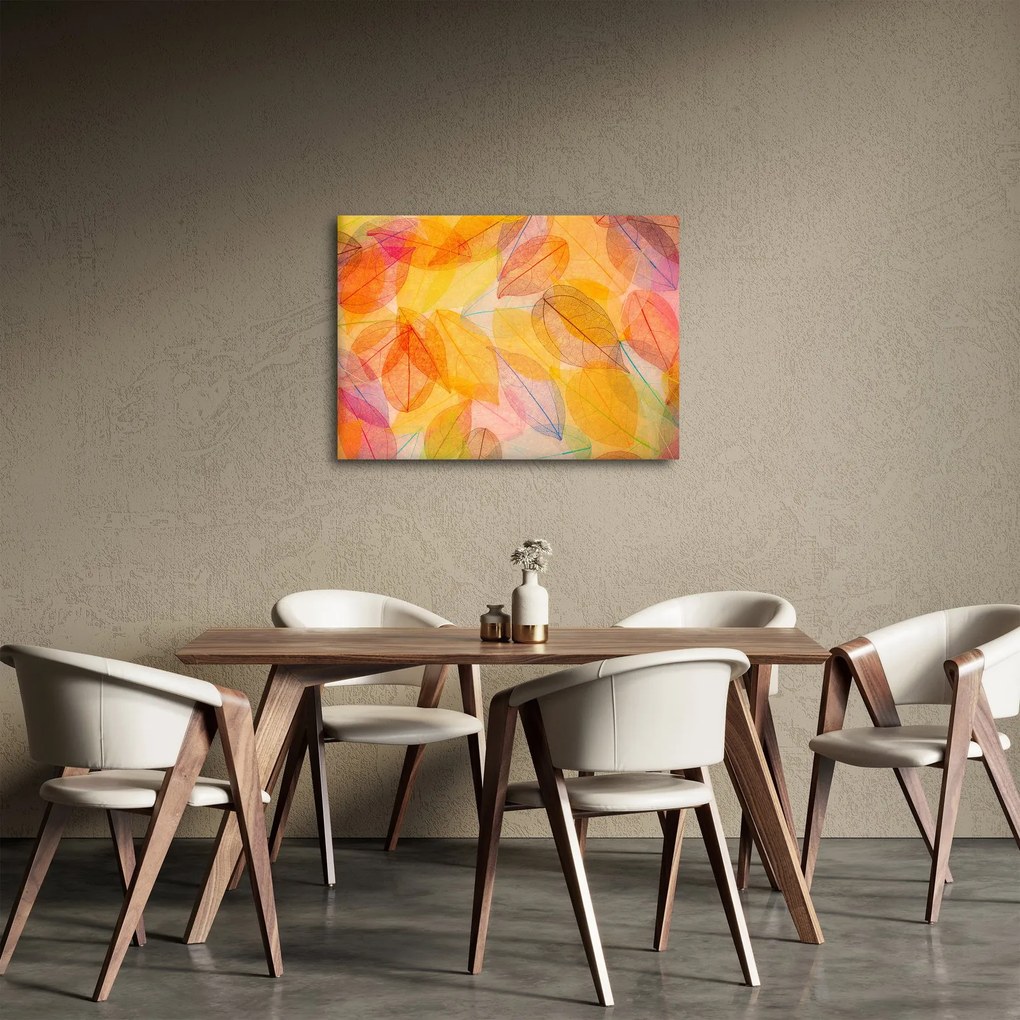 Obraz - Tło z jesiennych liści (70x50 cm)