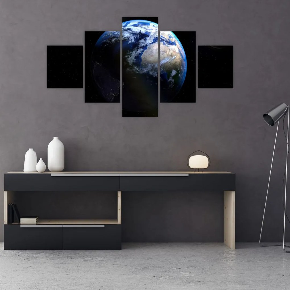 Obraz planety Ziemia (125x70 cm)