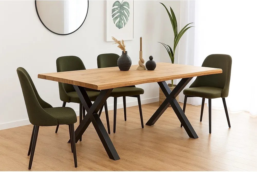 Stół w dekorze dębu 90x160 cm Kora – Bonami Essentials