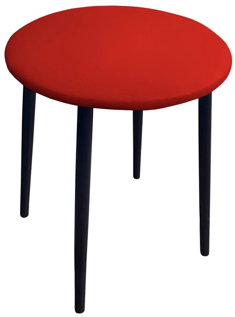 Taboret TRIX D15 czerwony podstawa czarna