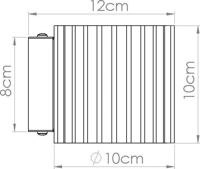 Bordowy kinkiet ø 10 cm Zora – Sollux