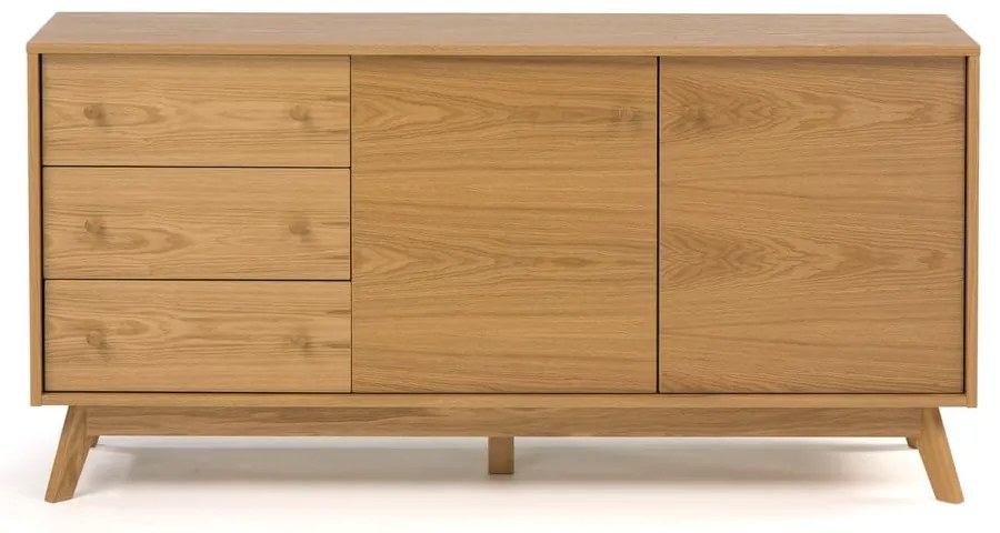 Niska komoda w dekorze dębu 149x75 cm Kensal – Woodman