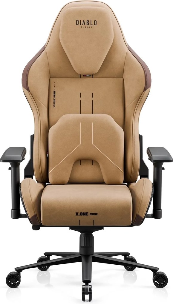 Fotel gamingowy materiałowy Diablo X-One Prime Normal Size, Camel Brown