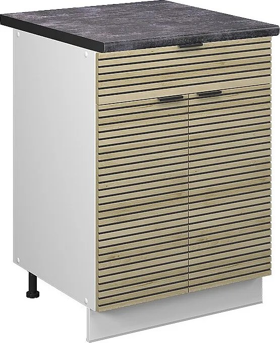 Szafka dolna do kuchni panel dębowy 60x60x82 fame-line