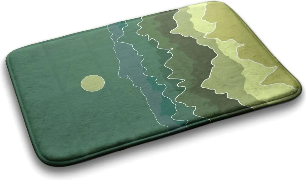 Dywanik antypoślizgowy do łazienki Dywanik antypoślizgowy do łazienki Góry Abstrakcja