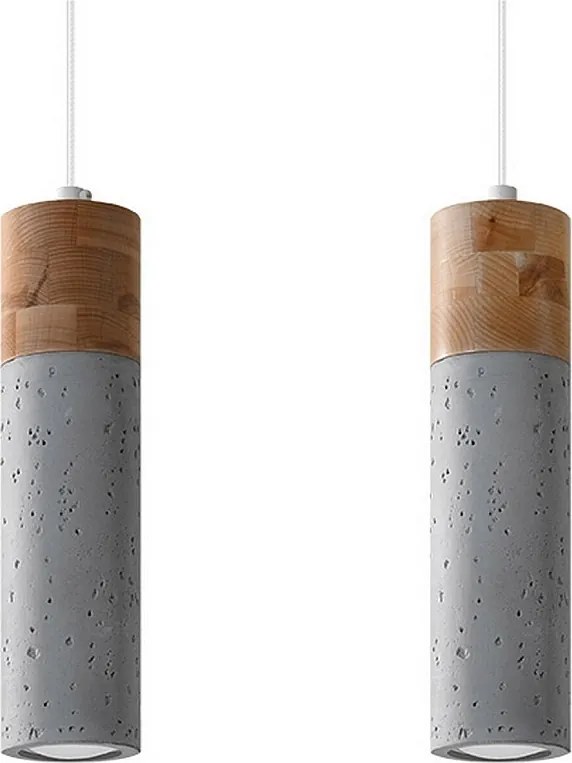 Lampa wisząca ZANE 2 szara