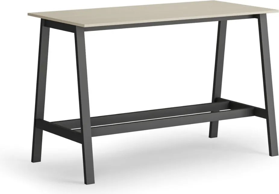Wysoki stół barowy, 1600 x 800 mm, brzoza