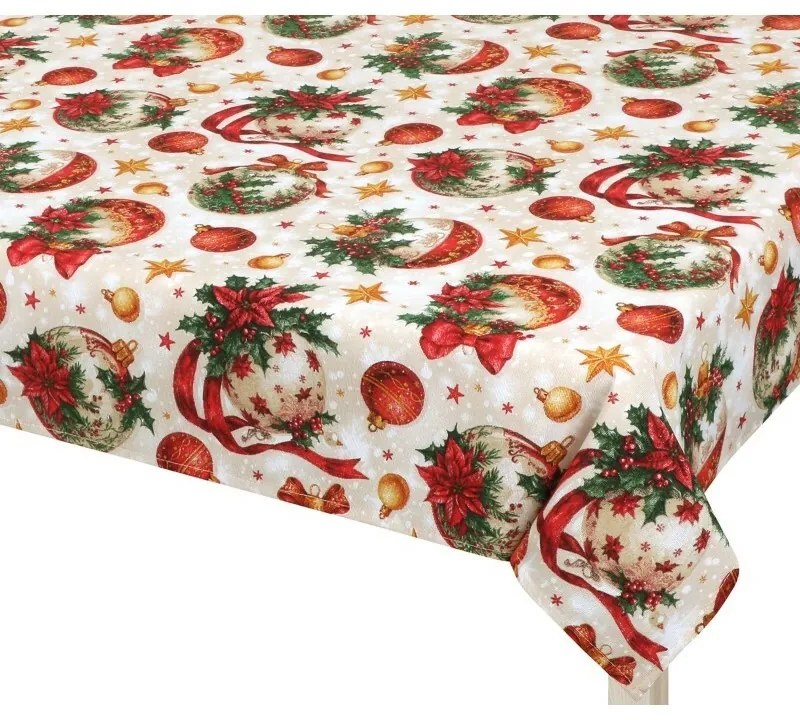 Bellatex Obrus Świąteczne ozdoby, 100 x 100 cm, 100 x 100 cm