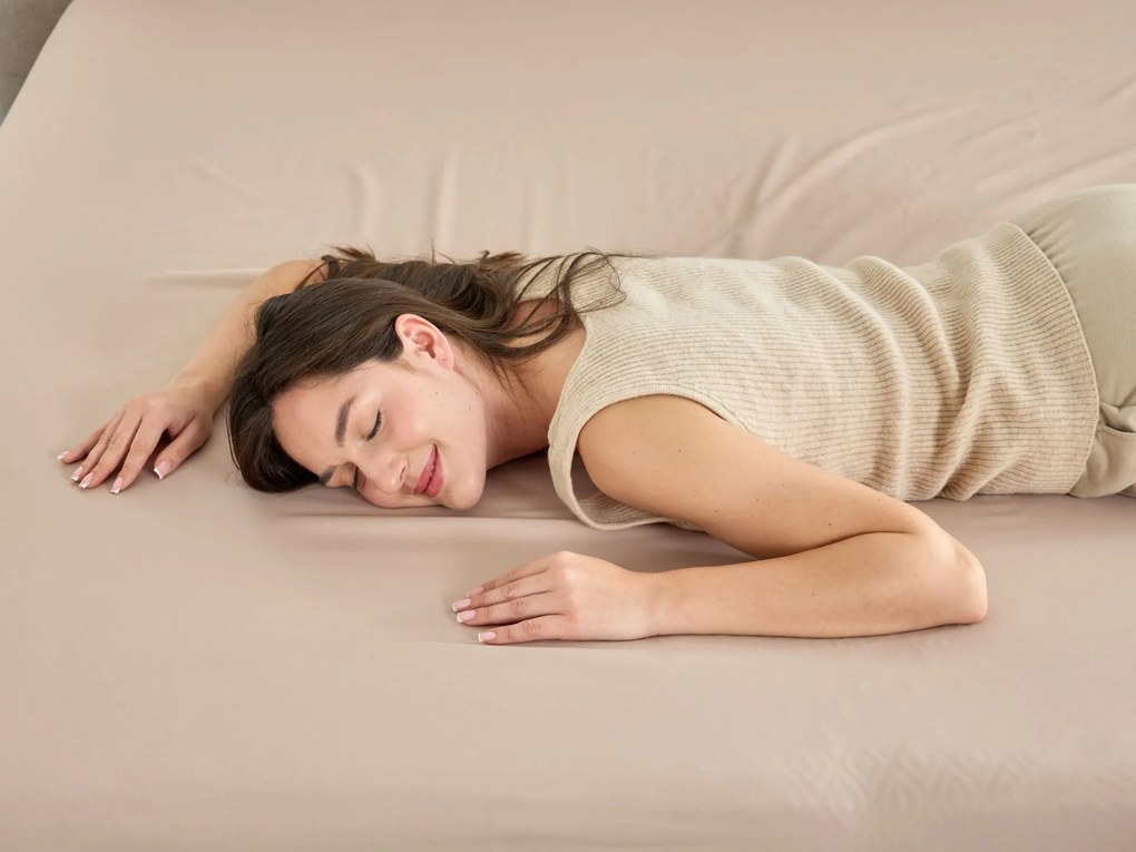 DORMEO ENERGY PRZEŚCIERADŁO Z GUMKĄ BEŻOWE 90x200 cm