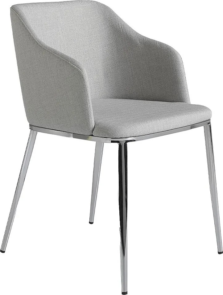 Szare krzesło z tkaniny 4050 ANGEL CERDA
