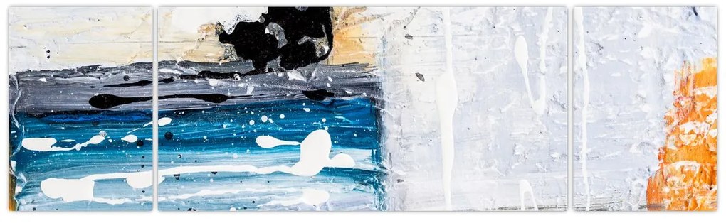 Obraz - Abstrakcyjne pociągnięcia (170x50 cm)