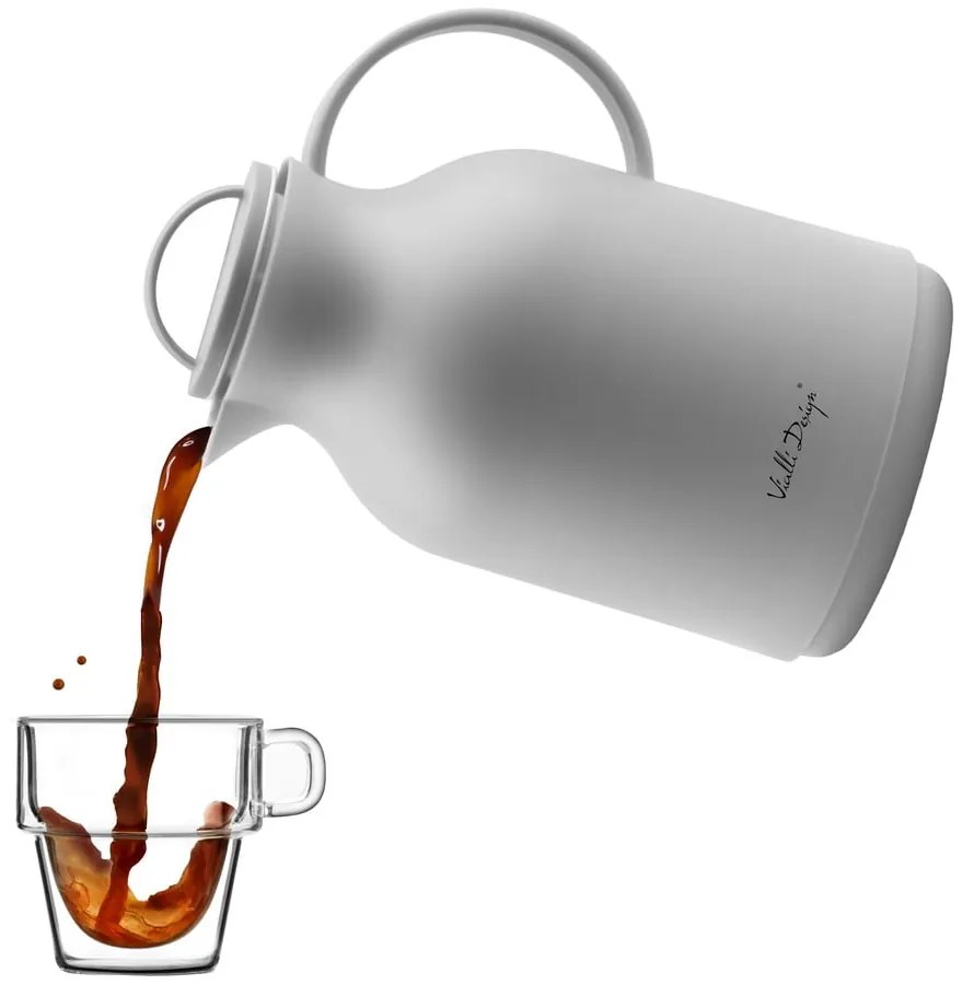Szary termos Vialli Design, 1 l