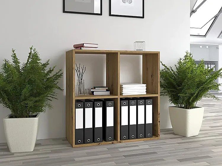Regał pod biurko w kolorze dąb artisan - Selex 5X