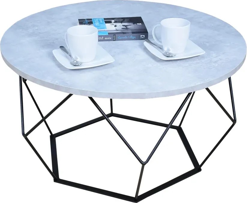 Nowoczesny stolik kawowy beton L4-Z49