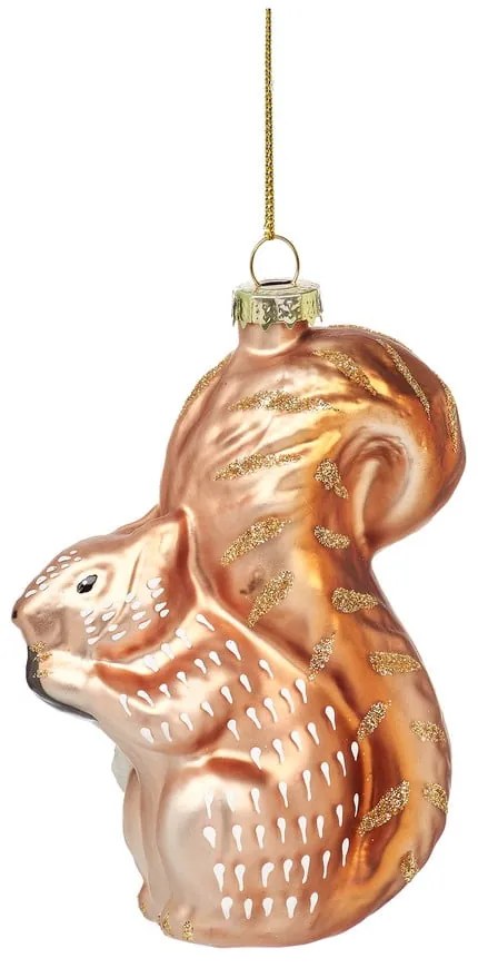Szklana ozdoba świąteczna wykonana ręcznie 11 cm Squirrel – Sass &amp; Belle