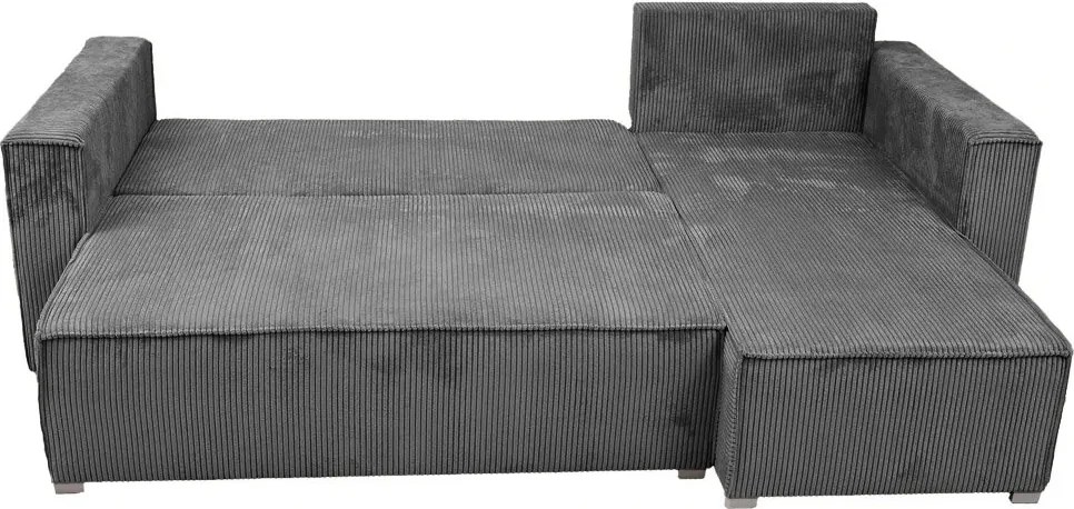 Rozkładana narożna sofa SMART COSARO szara, dwustronna + 2 poduszki GRATIS