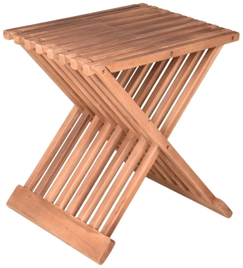Stolik ogrodowy z litego drewna tekowego 29x39 cm Fani – Garden Pleasure
