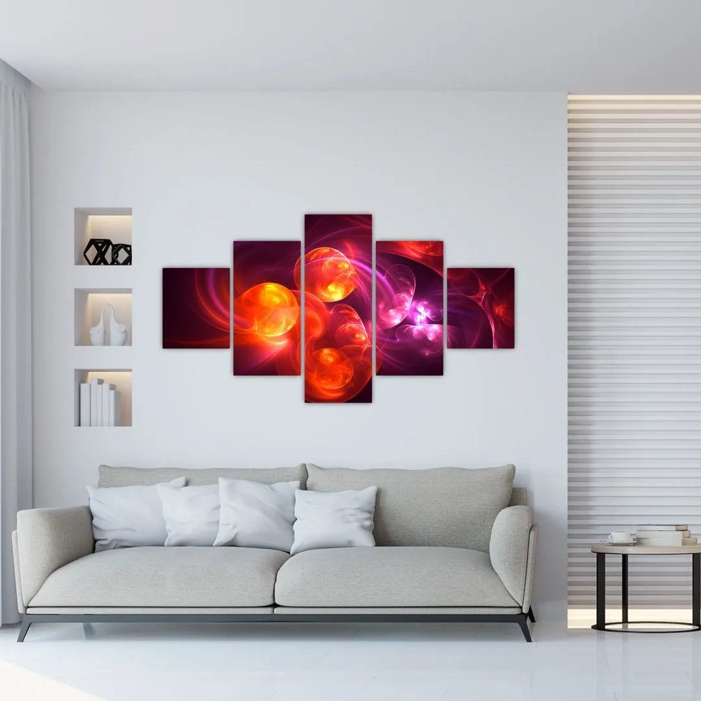 Obraz nowoczesnej abstrakcji (125x70 cm)