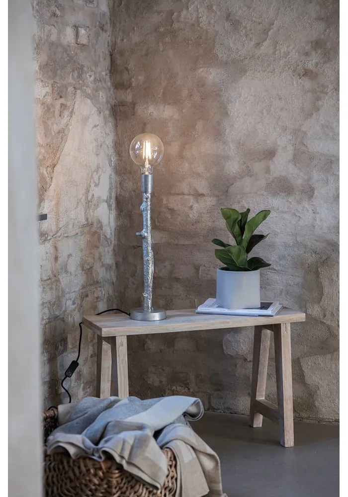 Lampa stołowa w kolorze matowego srebra (wysokość 53 cm) Ramo – Markslöjd