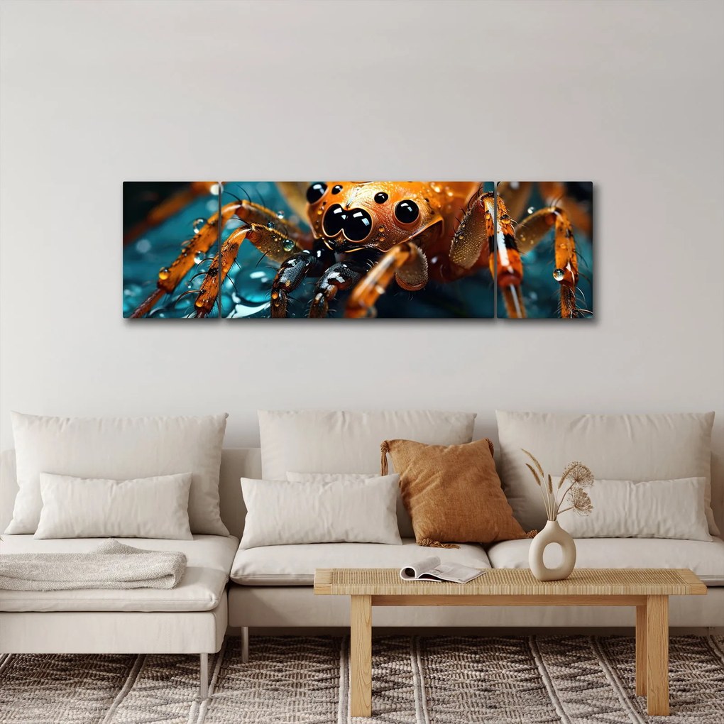 Obraz - Szczegół pająka (170x50 cm)