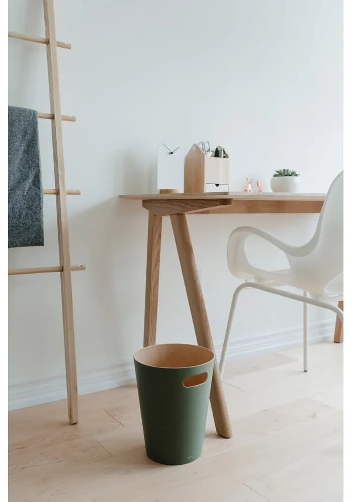 Zielony kosz na śmieci 7,5 l Woodrow – Umbra