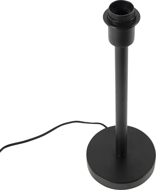 Nowoczesna lampa stołowa czarna bez klosza - Simplo