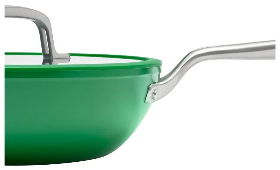 Patelnia z pokrywką/z powłoką ceramiczną wok ø 28 cm Meda 3.0 – FABINI