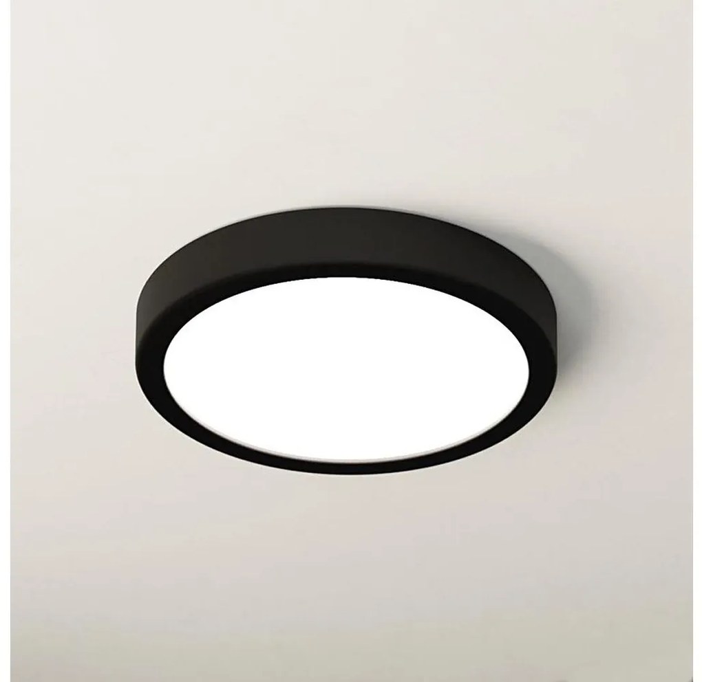 Eglo 900653 - LED oprawa sufitowa do łazienki FUEVA LED/17W/230V czarna IP44