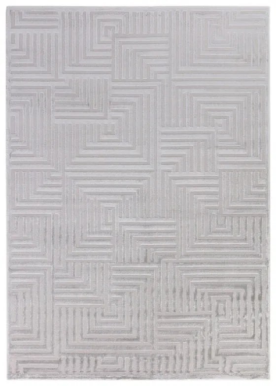 Dywan 3D nowoczesny Sahara Ornament szary 200 cm x 290 cm