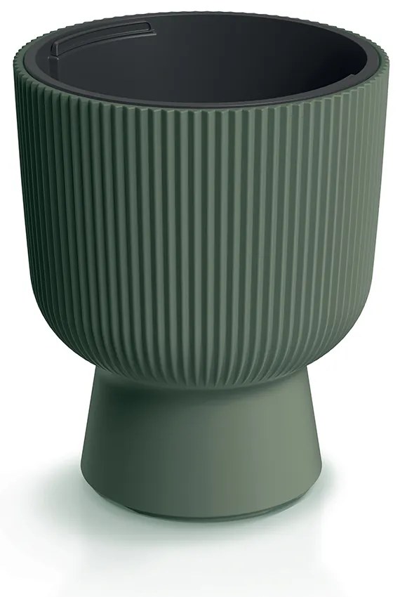 Donica ogrodowa Milly 24 x 24 x 30 cm zielona PROSPERPLAST