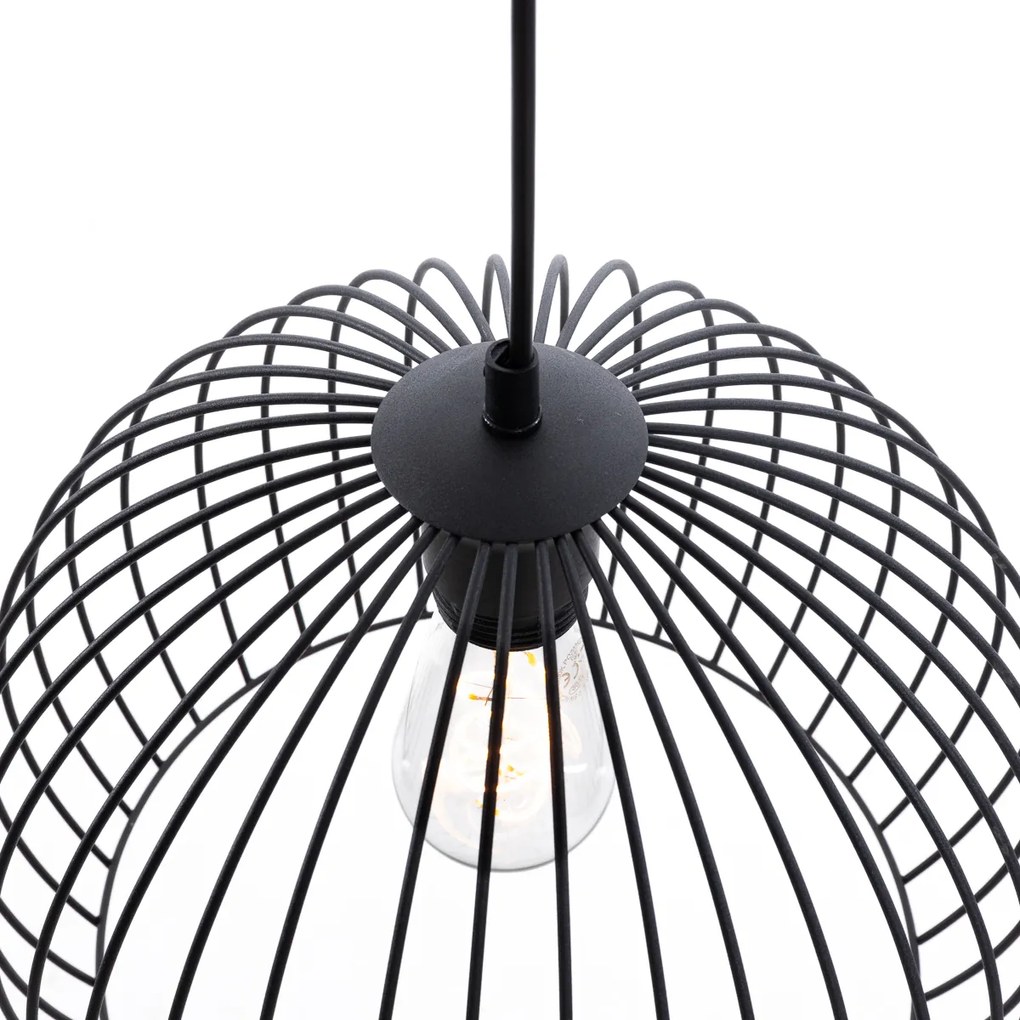 Nowoczesna lampa wisząca czarna 3-światłowa - Koopa Nowoczesny Oswietlenie wewnetrzne