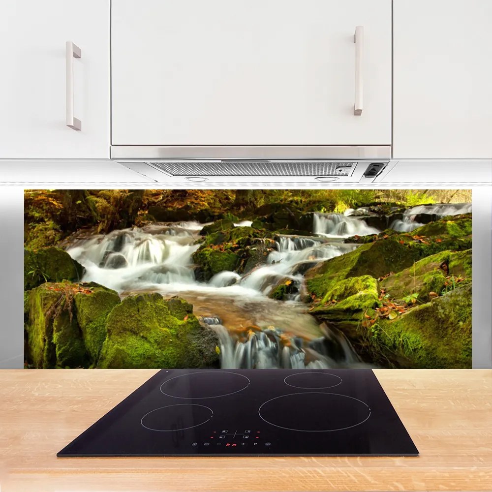 Panel Szklany Kaskada Nad Górską Przepaścią