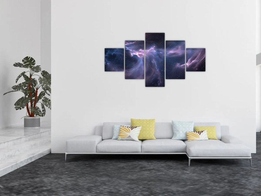 Obraz - Kosmiczna mgławica (125x70 cm)