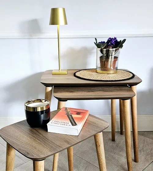 Zestaw 3 stolików kawowych