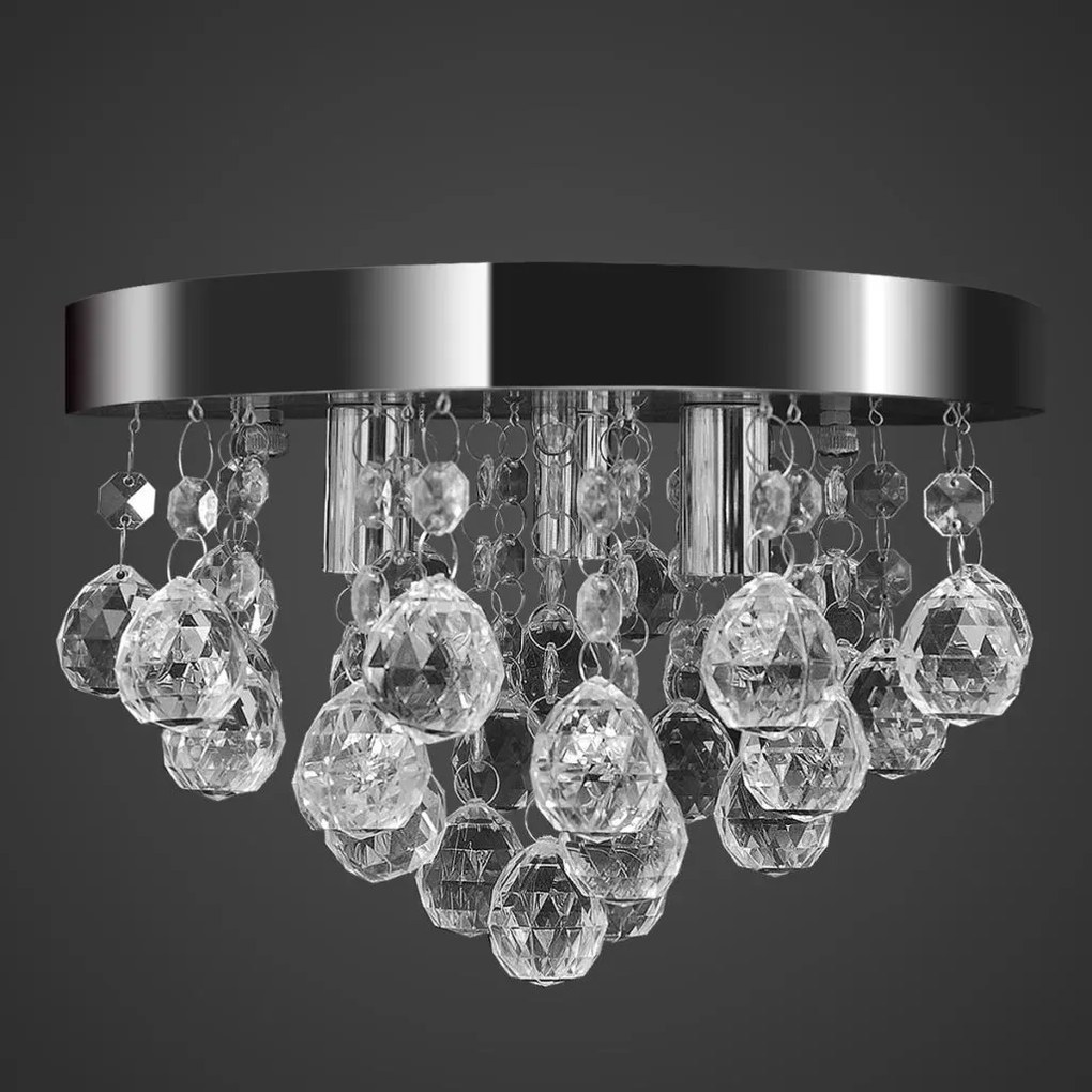 Lampa sufitowa glamour z kryształkami - E972 Gaja 4X