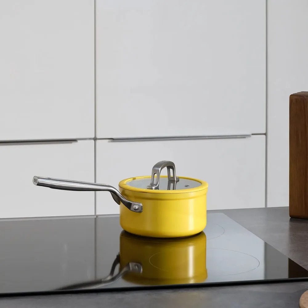 Garnek z pokrywką/z powłoką ceramiczną odpowiedni na indukcję 1,3 l Meda 3.0 – FABINI