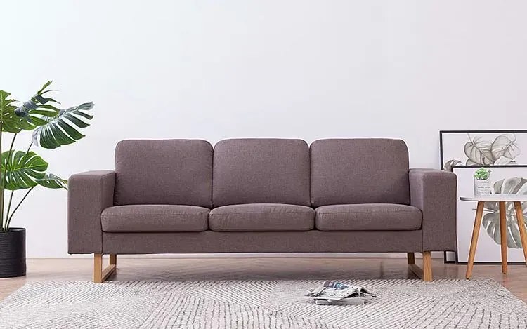 Elegancka trzyosobowa sofa Ladi 3x -  taupe