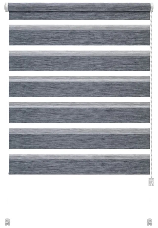 Szara roleta dzień i noc 42,5x150 cm Zebra Natur – Gardinia
