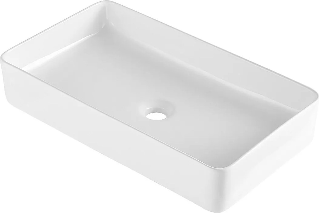 Umywalka Łazienkowa SucceBuy, 61 x 35 cm, Nowoczesny Biały, do Łazienki, Hotelu, Toalety, Kampera