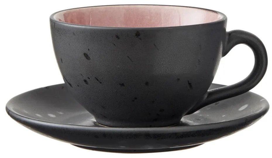 Czarne filiżanki zestaw 4 szt. ceramiczne 240 ml Gastro Black/Mix – Bitz