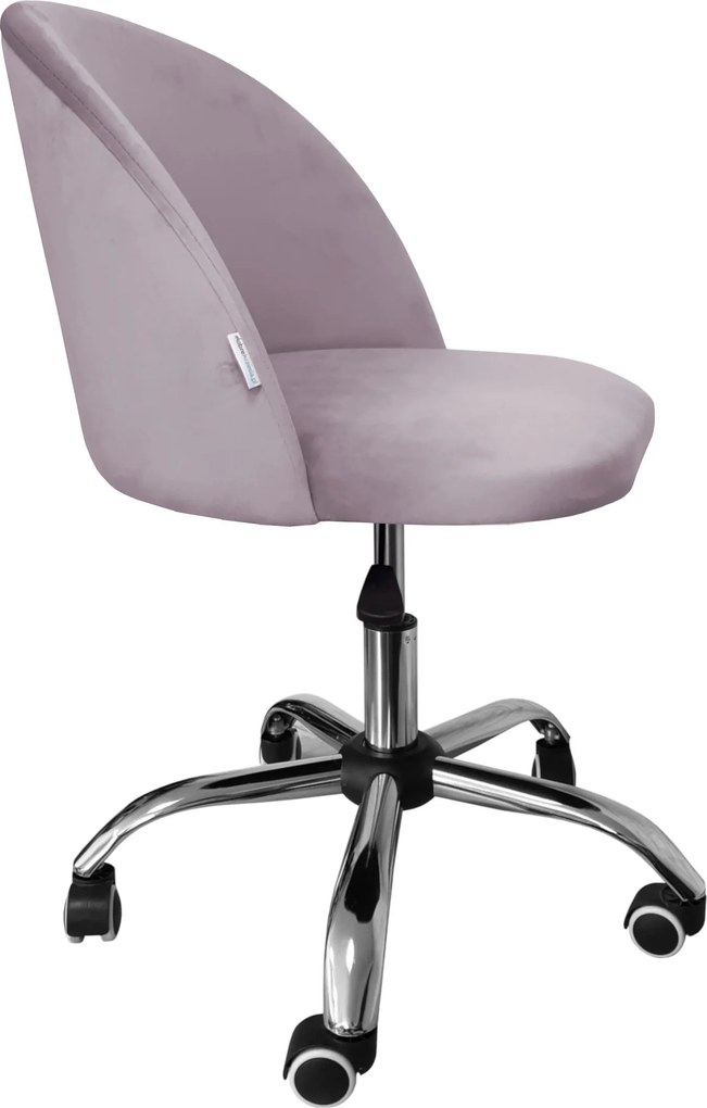 Fotel obrotowy COLIN krzesło biurowe fotel ergonomiczny do biurka : Kolor Stelaża - Chrom, Kolor tkaniny - VELVET - MG55, Typ siedziska - Siedzisko obrotowe 360°, Typ tkaniny - Velvet
