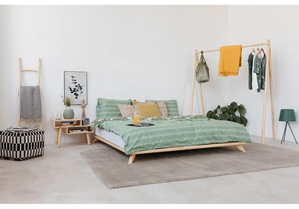 Łóżko dwuosobowe Karup Design Senza Bed Natural, 160x200 cm